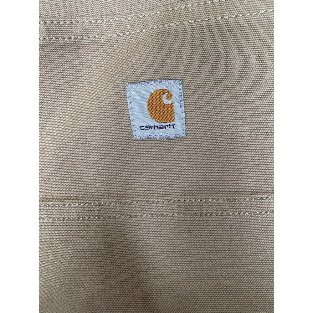 READ Carhartt Slim‎ Fit Tan Chino Utility Pant Women’s Size 18 Workwear